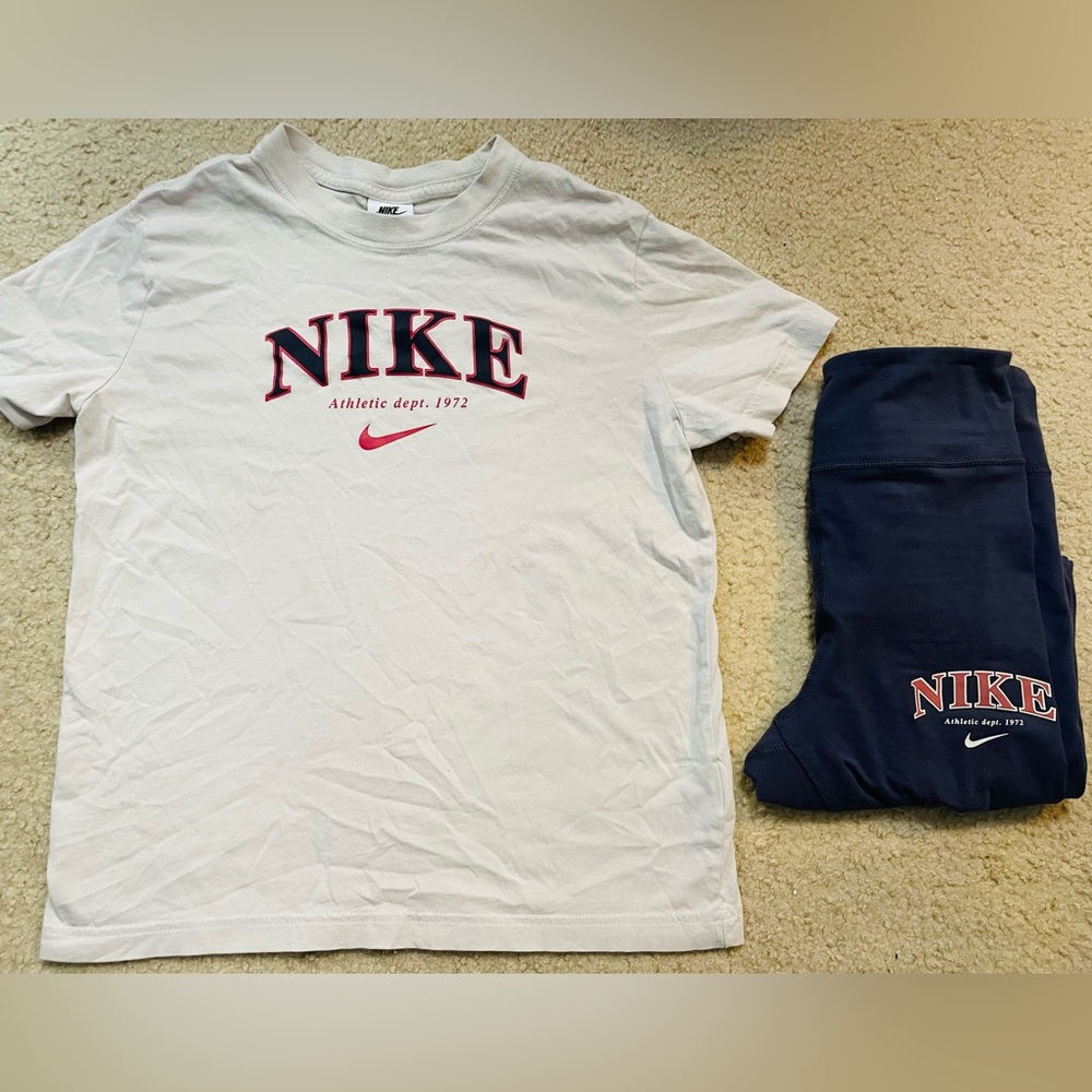 Nike Youth Tshirt and leggings set